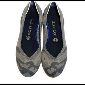 Rothy’s size 8.5 gray camo round toe